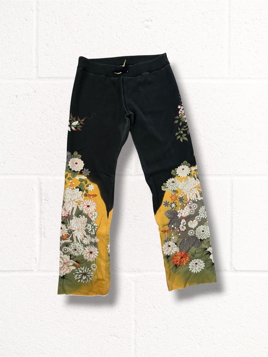 paparazzi Pants - Vintage Y2K Paparazzi Asian Floral Print Sweatpants Low Rise